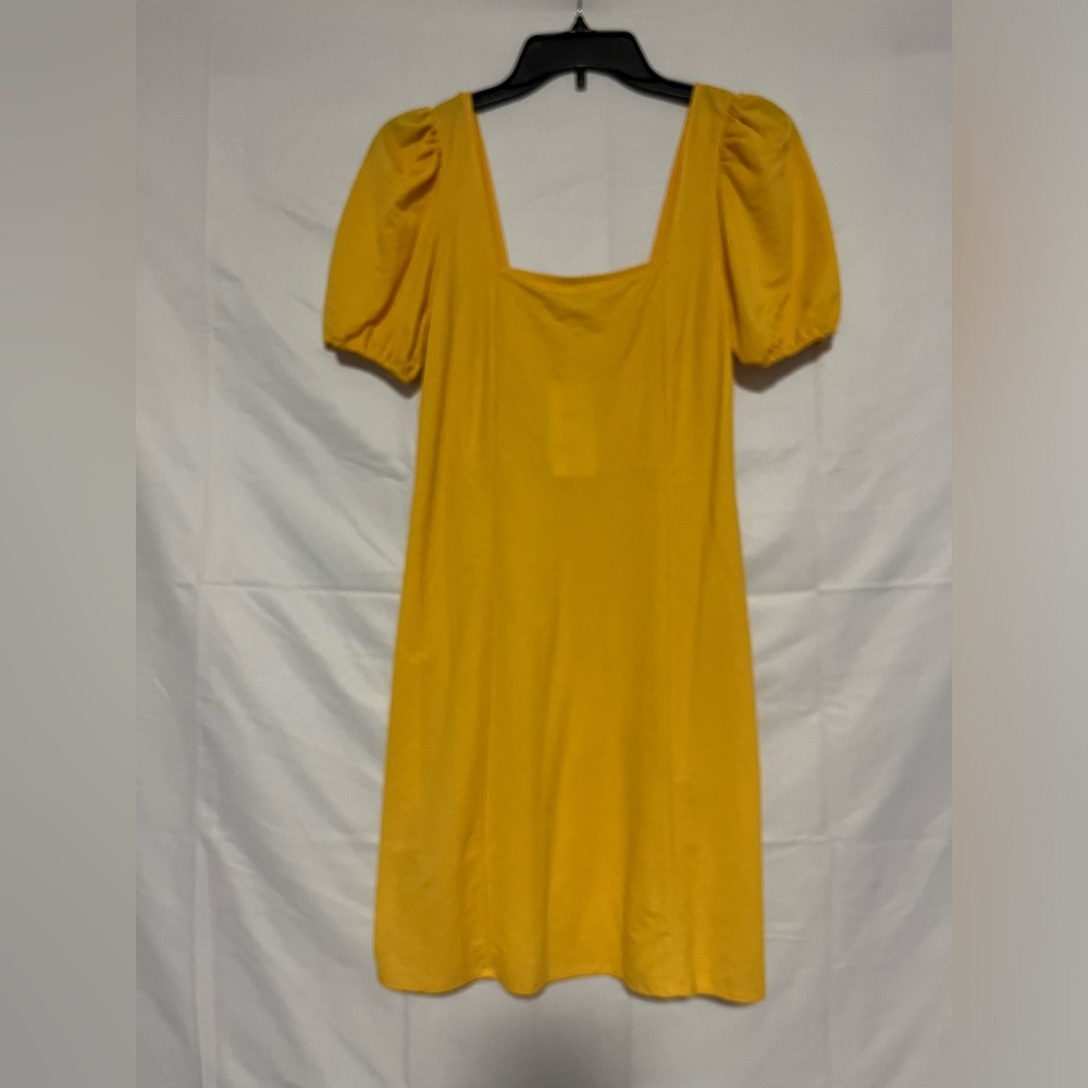 MANGO- Flowing dress with balloon sleeves - Picture 6 of 7